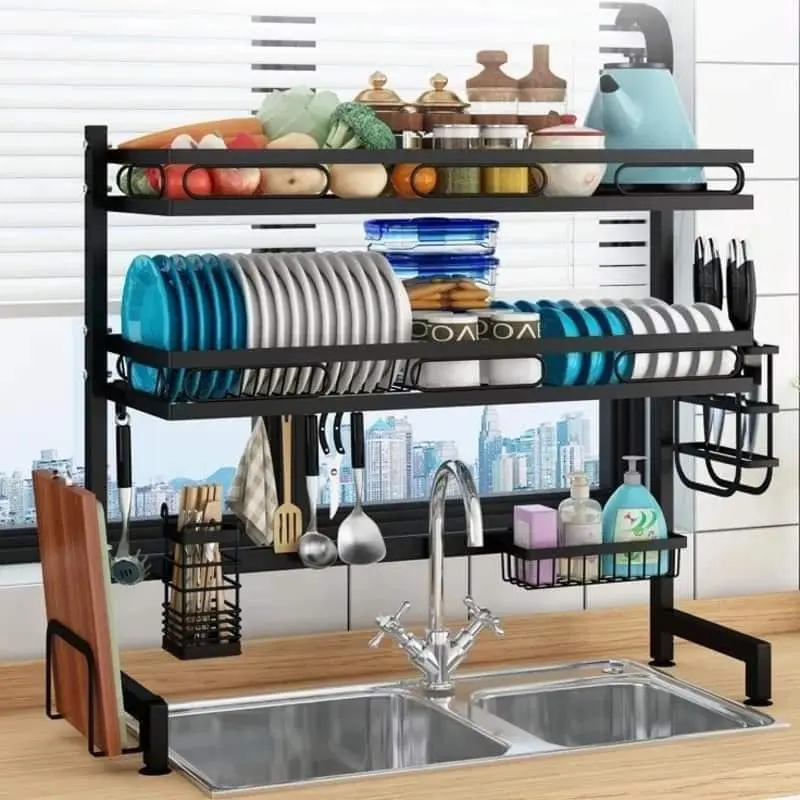 Double Layer High Quality Sink Rack (কিচেন অর্গানাইজার স্ট্যান্ড)